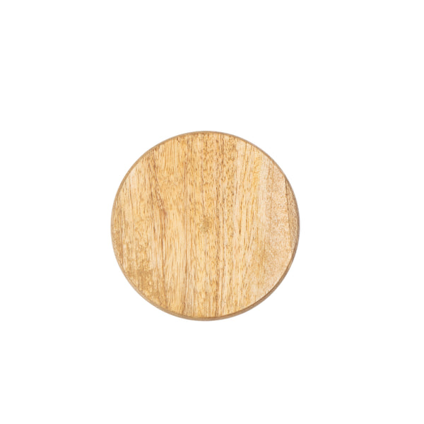 Garden Party Wooden Coasters Set - Mango Wood & Enamel | Set of 4
