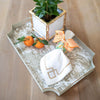 Garden Party Enameled Jaye Tray - Taupe