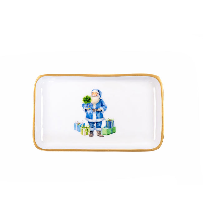 Blue Bow Christmas Rowan Tray Set