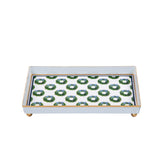 Wreath Enameled Oliver Tray 8x12