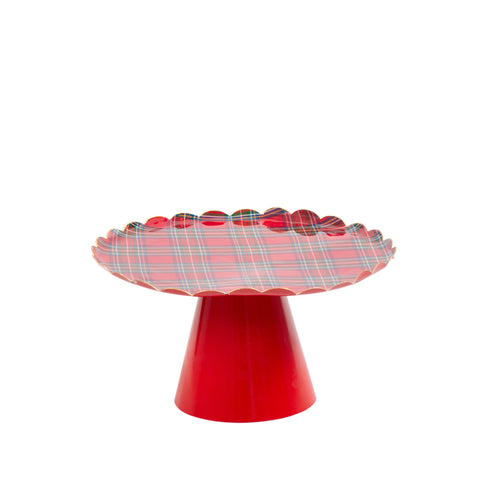 Tartan Plaid Cake Stand Set (2pk)