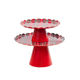 Tartan Plaid Cake Stand Set (2pk)
