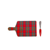 Tartan Plaid Enameled Rectangular Charcuterie Board 6x10
