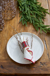 Tartan Plaid Enameled Napkin Ring (4pk)