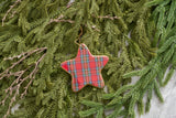 Tartan Plaid Star Ornament