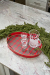 Tartan Plaid Enameled Olivia Tray 14x20