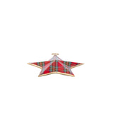 Tartan Plaid Enameled North Star Ornament