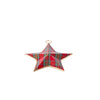 Tartan Plaid Enameled North Star Ornament