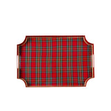 Tartan Plaid Enameled Jaye Tray