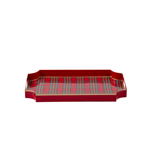 Tartan Plaid Enameled Jaye Tray