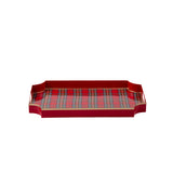 Tartan Plaid Enameled Jaye Tray