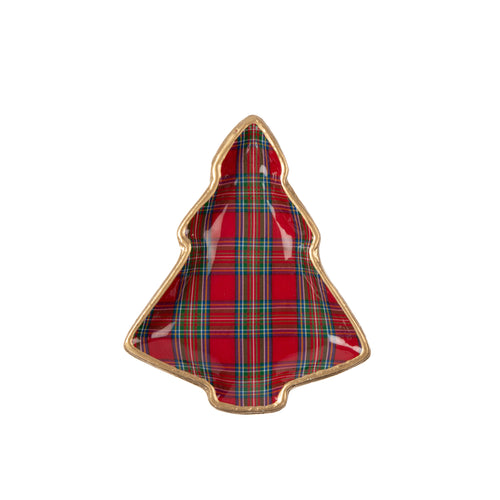 Tartan Plaid Christmas Tray