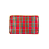 Tartan Plaid Enameled Parlor Tray