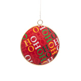 Ho Ho Ornament (single) - Red