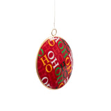 Ho Ho Ornament (single) - Red