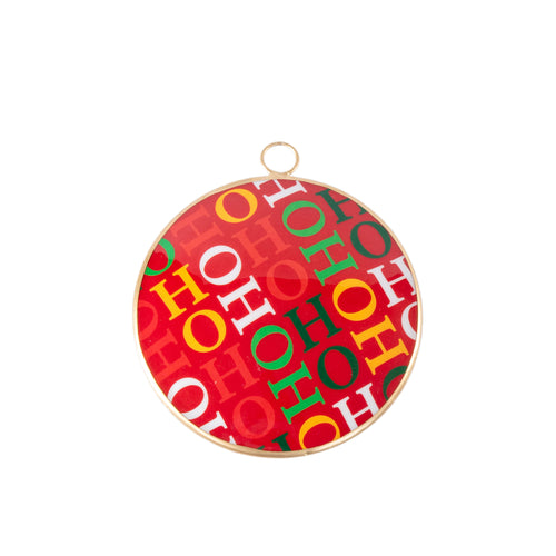 Ho Ho Ornament (single) - Red