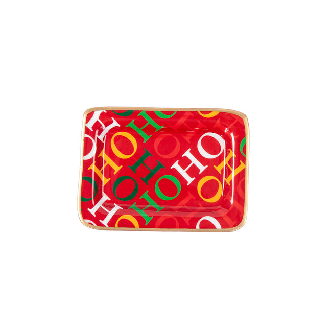 Ho Ho Enameled Laney Soap Dish - Red