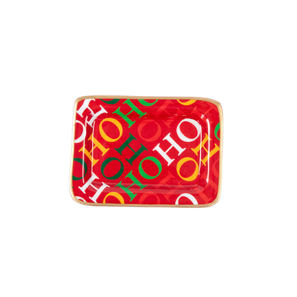 Ho Ho Enameled Laney Soap Dish - Red