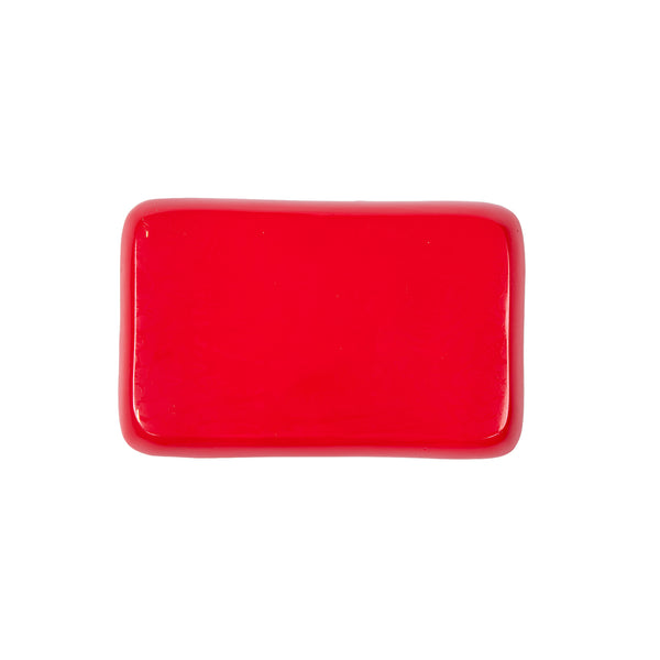 Ho Ho Enameled Parlor Tray - Red