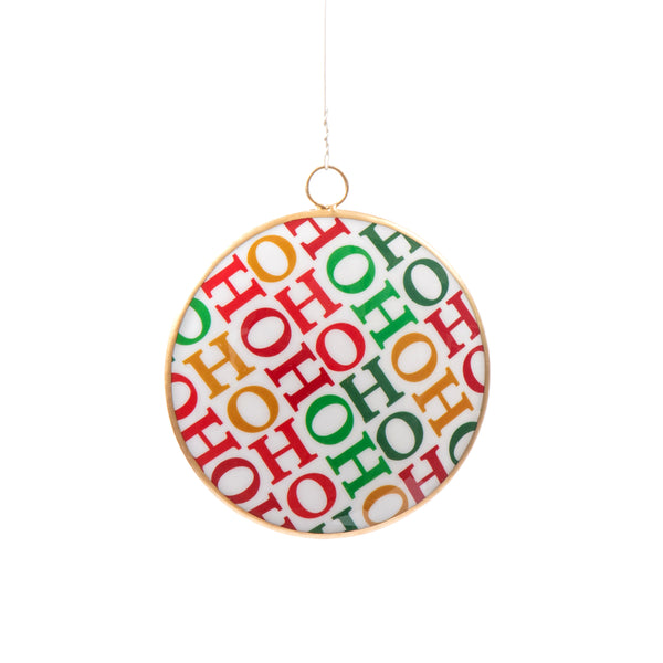 Ho Ho Ornament (single) - White