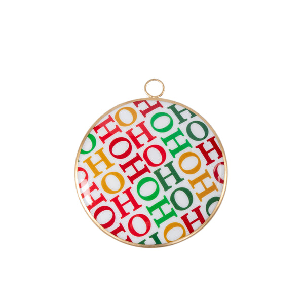 Ho Ho Ornament (single) - White