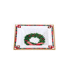 Red Wreath Enameled Tori Trinket Tray