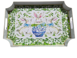 Bunny Trio Enameled Jaye Tray