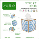 Cane Enameled Tissue Box Cover