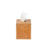 Rattan Enameled Tissue Box Cover
