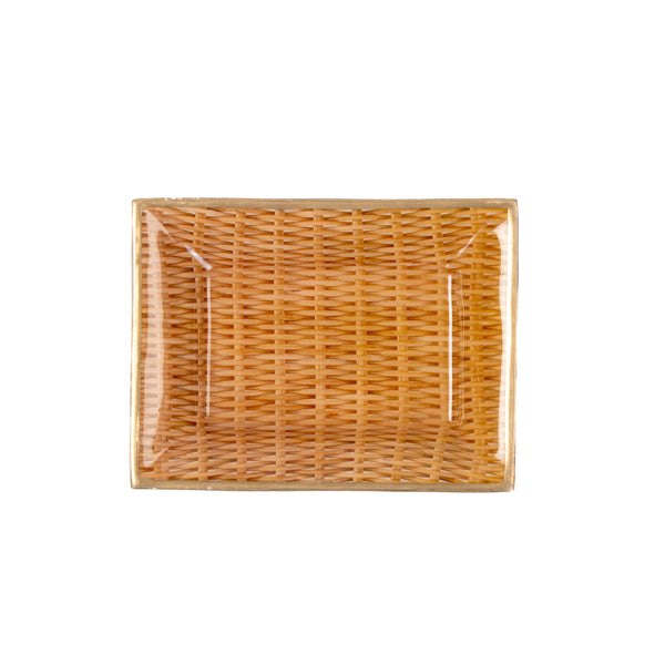 Rattan Enameled Landry Tray