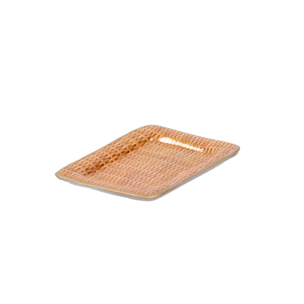 Rattan Enameled Laney Tray
