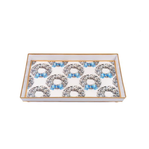 Awe Shucks Peck Enameled Oliver Tray 8x12