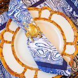 Faux Bois Napkin White & Taupe (4pk)