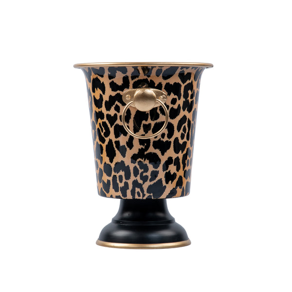 Leopard Spots Enameled Wine Chiller - Avail 5/15
