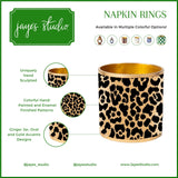 Leopard Spots Enameled Napkin Ring (12pk)