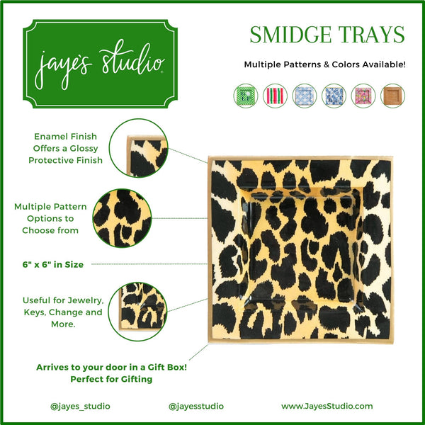 Leopard Spots Enameled Smidge Tray