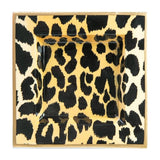 Leopard Spots Enameled Tori Trinket Tray