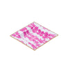 Ink Blot Enameled Tori Trinket Tray - White & Pink