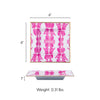 Ink Blot Enameled Tori Trinket Tray - White & Pink