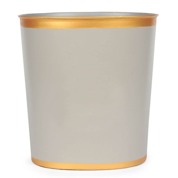 Mattie Oval Wastebasket Taupe