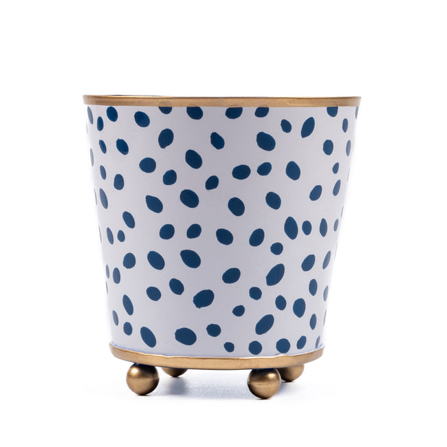 Spot-On Hand Painted Round Cachepot Planter