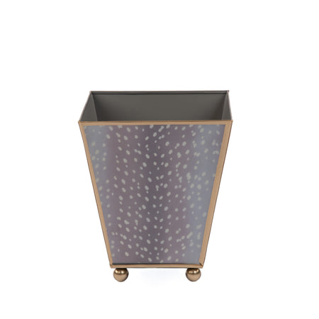 Antelope Enameled Square Wastebasket