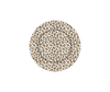 Cream Leopard Enameled Charger (4pk) - Cream & Brown