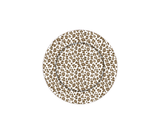 Cream Leopard Enameled Charger (4pk) - Cream & Brown