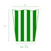 Brush Stripe Rectangular Classic Wastebasket