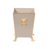 Paws & Claws Square Wastebasket Natural