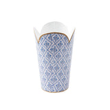 Marigold Lattice Enameled Tulip Wastebasket
