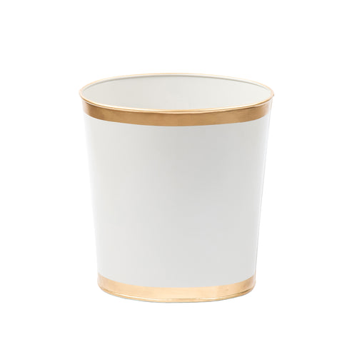Mattie Oval Wastebasket - Cloud