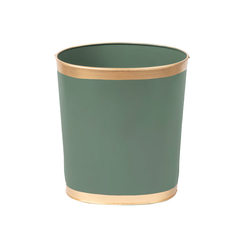 Mattie Oval Wastebasket - Rockwood Sash Green