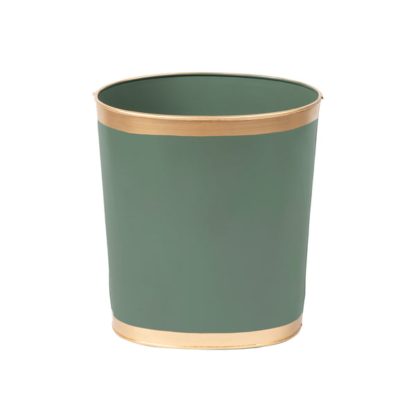 Mattie Oval Wastebasket - Rockwood Sash Green